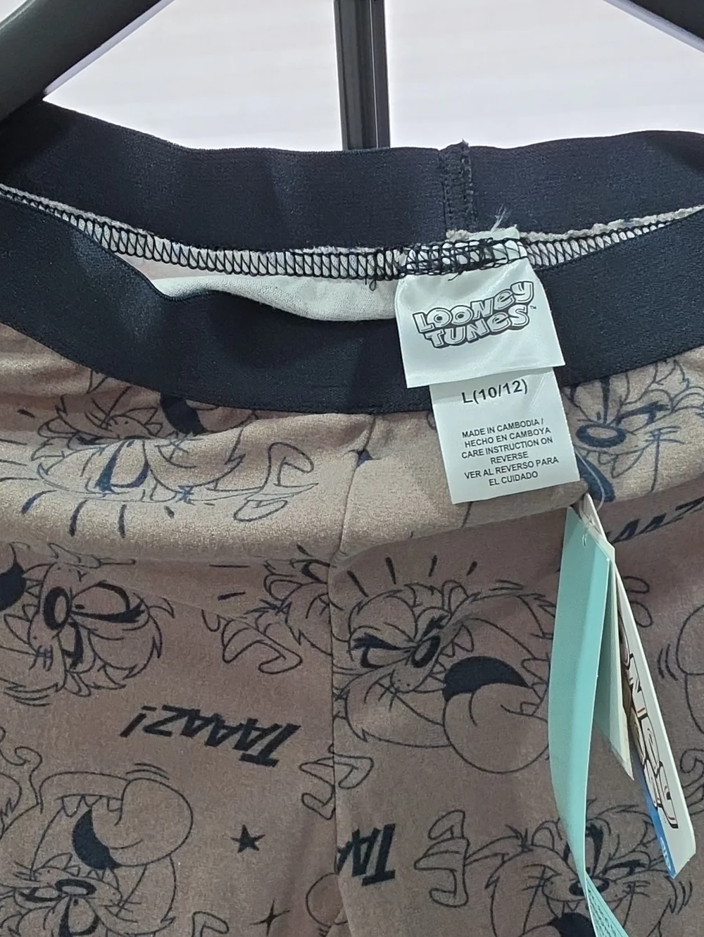Warner Bros. Tan Looney Tunes Mini Skirt with Character Print